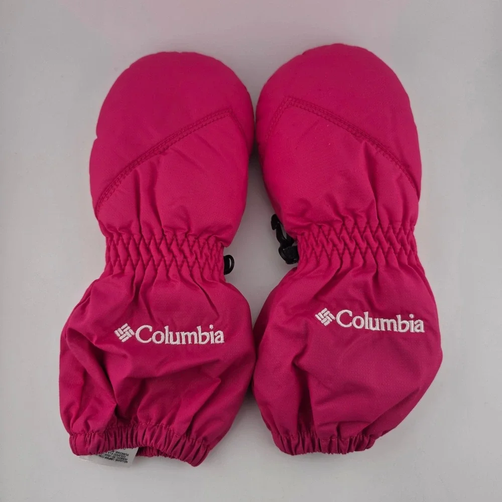 Columbia Mittens Insulated Pink O/S Elasticized Snow Gear Outdoor Warmth‎